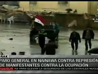 Protestan en Irak contra represión y por retiro de tropas