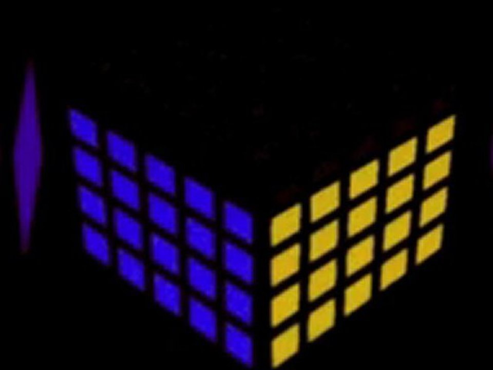 Rubik's Cube Light-up shirt (Sound Activated) by D.A.F. Designs