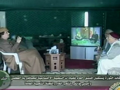 Kadhafi defiant on Libya TV despite NATO bombs, rebel gains
