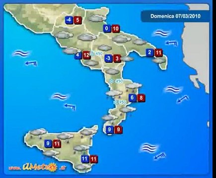Meteo Italia 7/03/2010 - Previsioni by ilMeteo.it