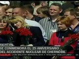 Conmemoran 25 años del accidente nuclear en Chernóbil