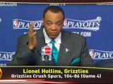Spurs, Grizzlies Discuss Game 4