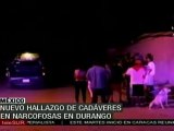 Hallan otros 17 cadáveres en Durango