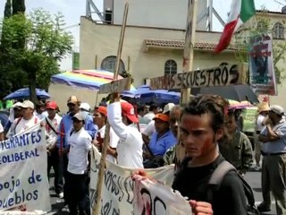Protesta de inmigrantes centroamericanos en México