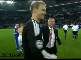 Alex Ferguson Handshake with Manuel Neuer