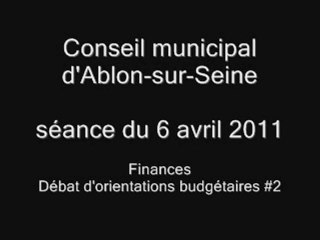 CM 6 avril 2011_Débat d'orientations budgétaire #2