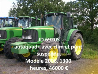 Tracteurs JD à vendre