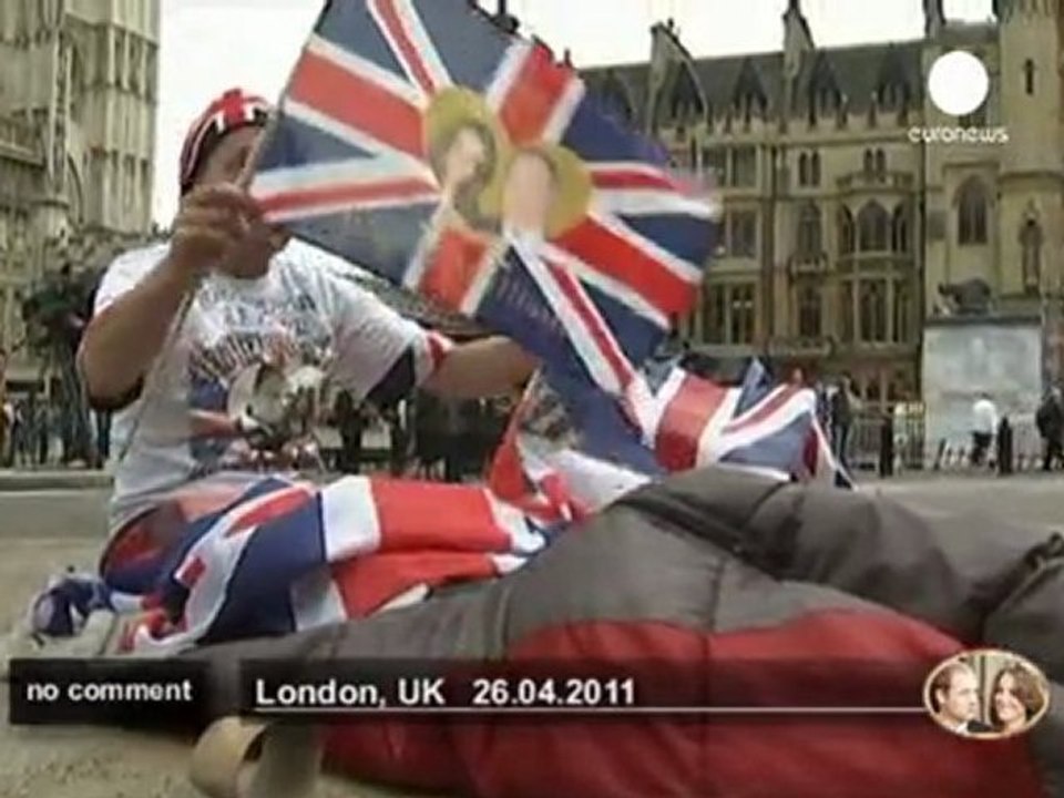 Mariage princier : Les premiers fans... - no comment