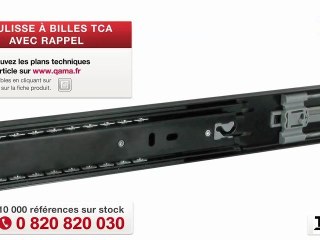 Coulisse à billes avec rappel TCA