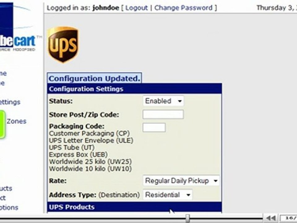 Add shipping modules in CubeCart by VodaHost.com web hosting