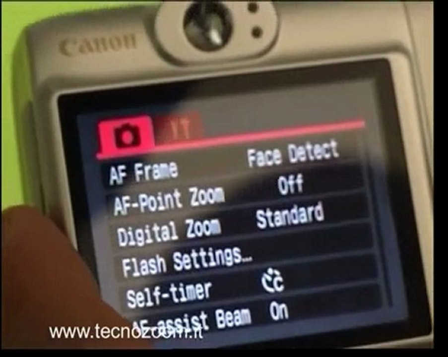 Videorecensione Canon Powershot A580 funzionalita'