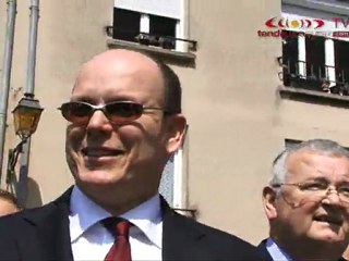 Visite SAS Prince Albert II de Monaco à Saint-Lô