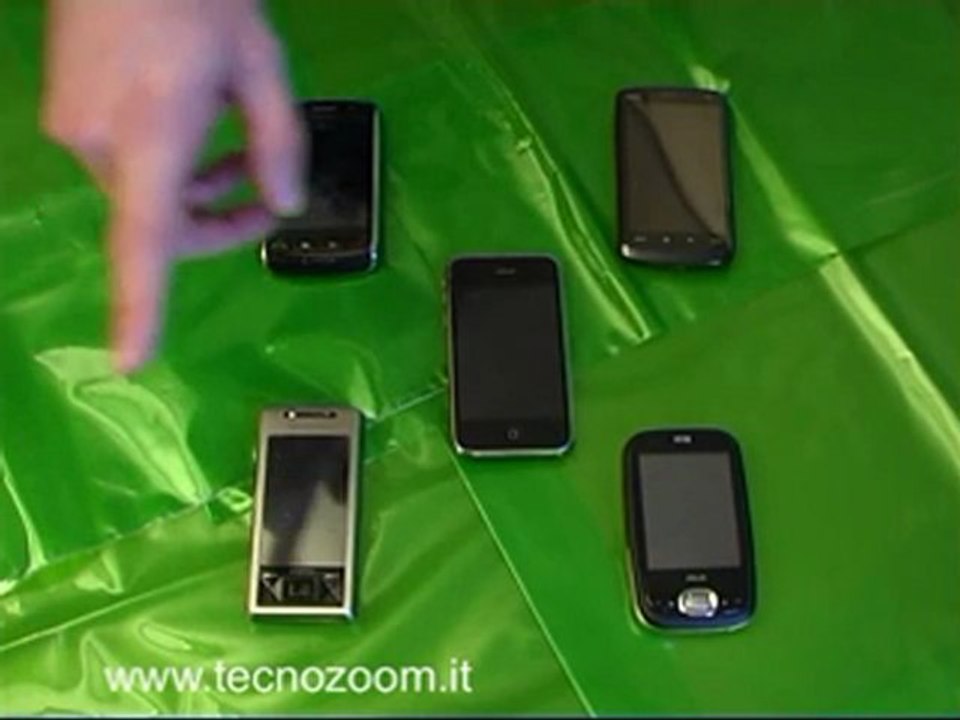 Presentazione smartphone touchscreen