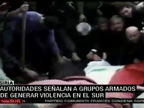 Gobierno sirio insiste en que infiltrados provocan violencia