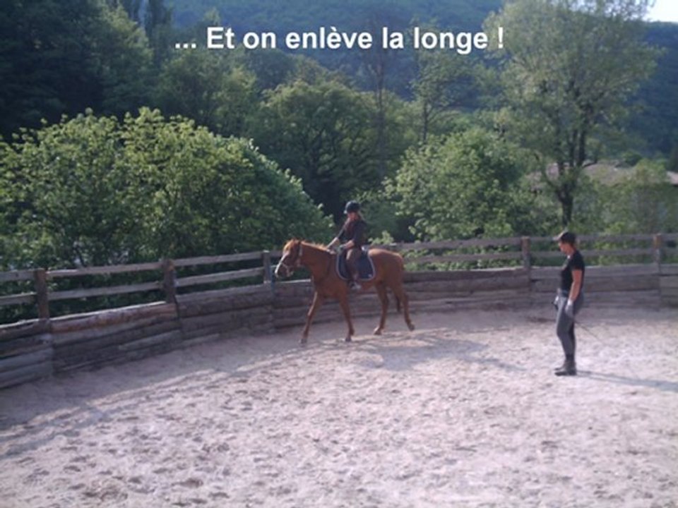 Débourrage 1ère séance montée