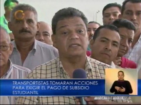 Transportistas tomarán acciones para exigir el pago de subsidio estudiantil