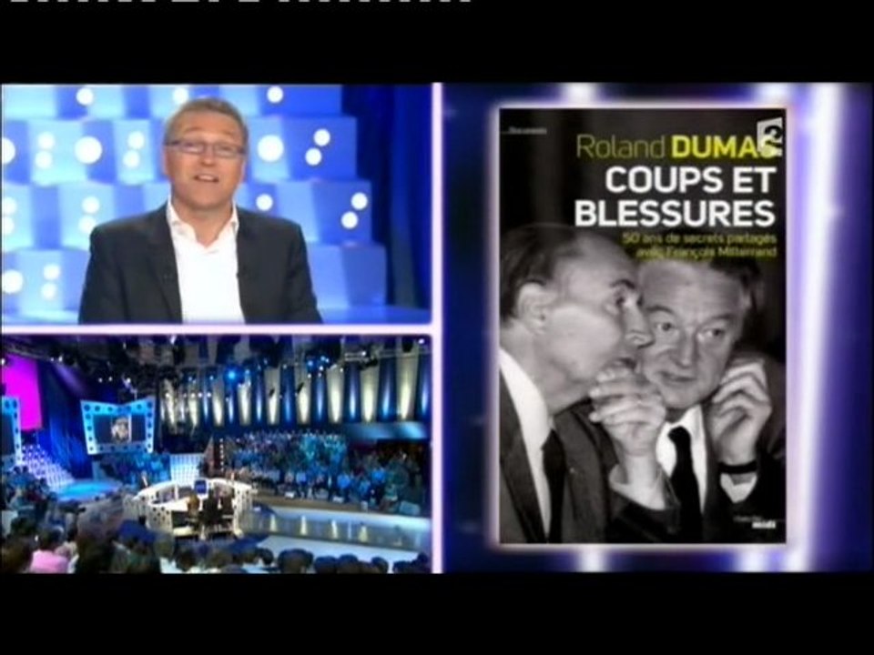 Roland Dumas : Livre mémoires dans “On n'est pas couché”