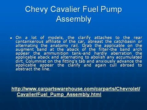 Chevy Cavalier Fuel Pump Assembly
