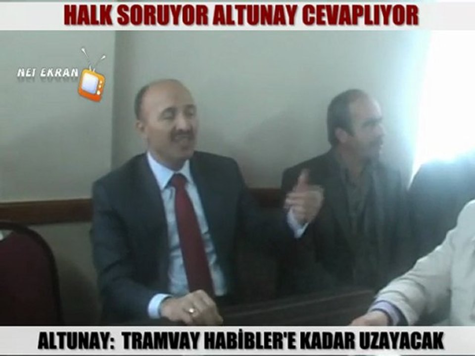 Altunay: Tramvay ile ilgili açıklamalar'da bulundu