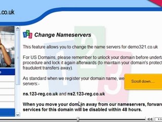 Update your DNS at 123-reg.co.uk by VodaHost.com web hosting
