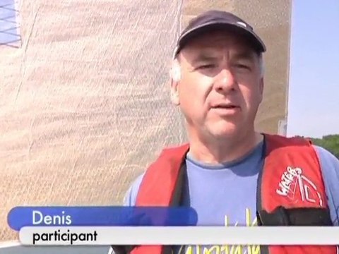 Premières régates sur le lac d'Orient (Lusigny-sur-Barse)