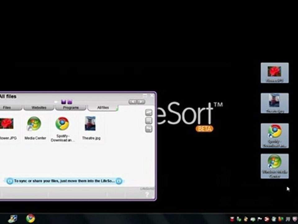 Sorting your desktop with LifeSort