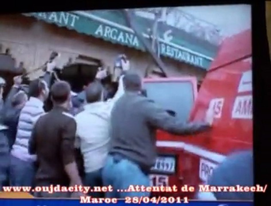 video de l'attentat terroriste a marrakech / maroc  le 28 avril 2011