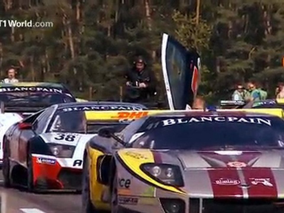 GT1 Segway Camera man on the grid at Zolder