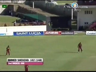 Ahmed Shezad 2nd ODI 100 Aganist West Indies 25th April 2011