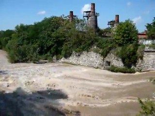 Il fiume Mella in piena 15-08-10