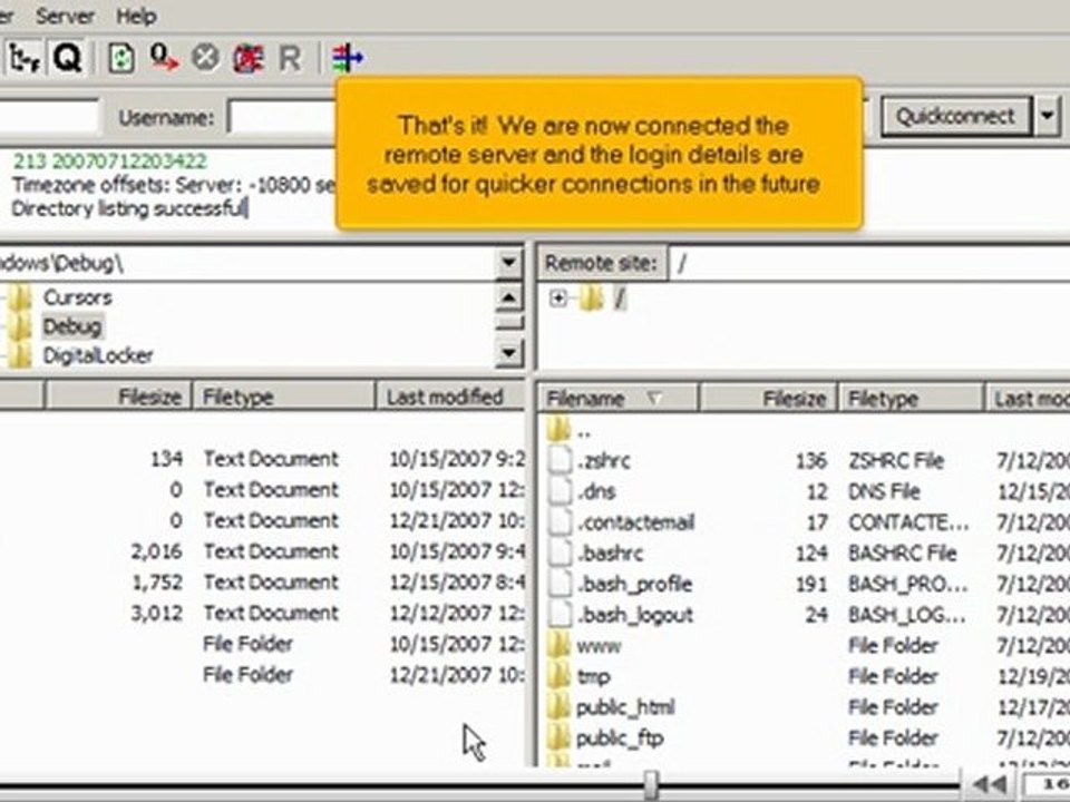 Configuring your website in FileZilla by VodaHost.com web hosting