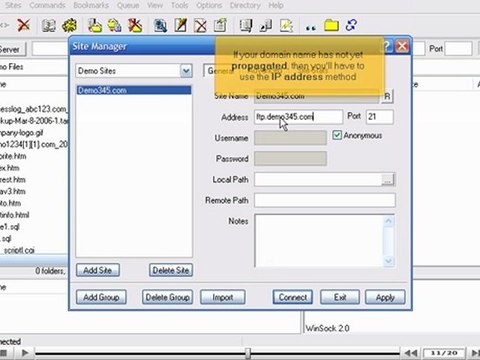 Configuring your website in LeapFTP by VodaHost.com web hosting
