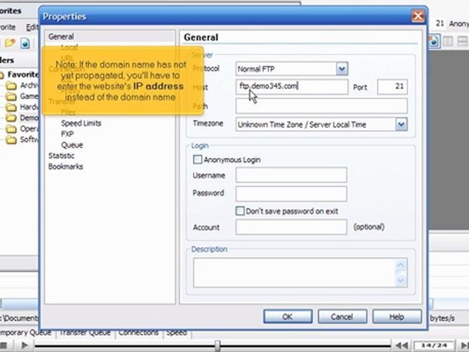 Configuring your website in SmartFTP by VodaHost.com web hosting