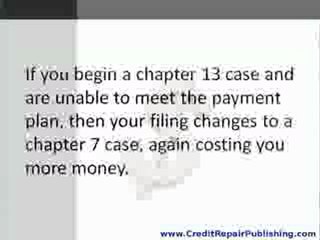 Why Bankruptcy usually Costs MORE Than Advertised...