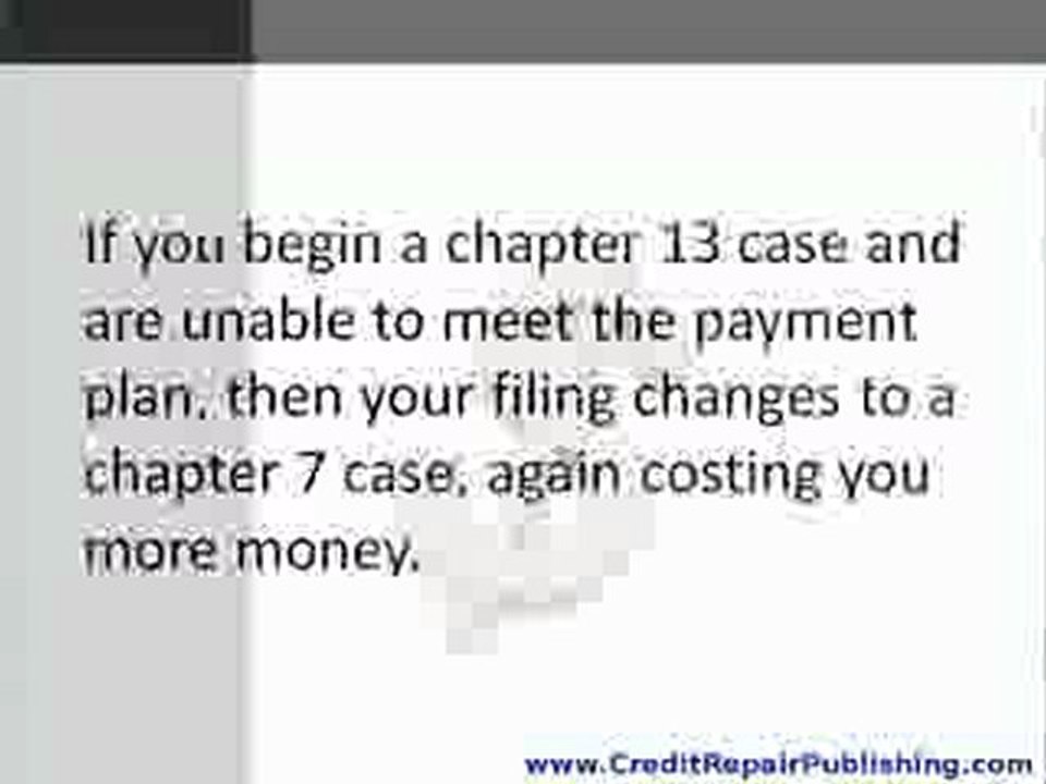 Why Bankruptcy usually Costs MORE Than Advertised...