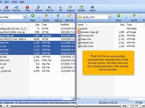 Uploading files using FTP Voyager by VodaHost.com web hosting