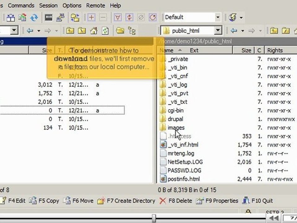 Uploading files using WinSCP by VodaHost.com web hosting