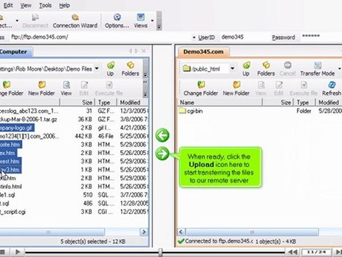 Uploading files using WS_FTP by VodaHost.com web hosting