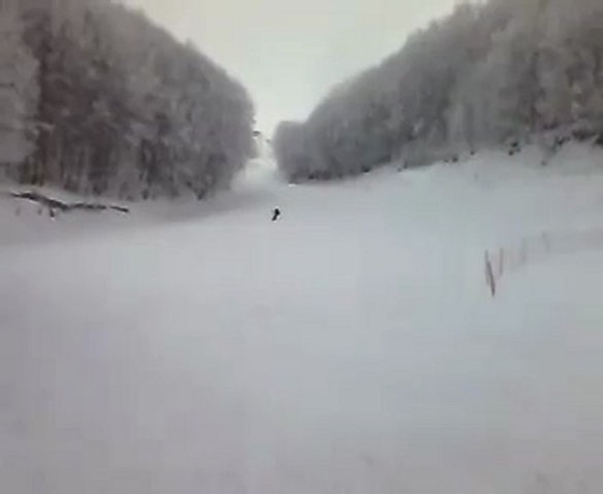 Discesa dalla pista forra