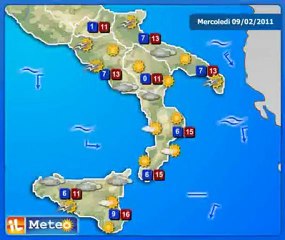 Meteo Italia 9/02/2011 - Previsioni by ilMeteo.it