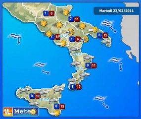 Meteo Italia 22/02/2011 - Previsioni by ilMeteo.it