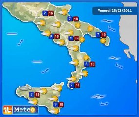 Meteo Italia 25/03/2011 - Previsioni by ilMeteo.it