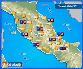 Meteo Italia 8/04/2011 - Previsioni by ilMeteo.it