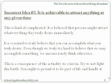 The Two Incorrect Ideas About Being Abundant