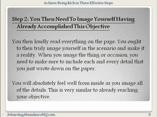 Achieve Being Rich in Three Effective Steps