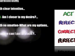 Think Yourself to Wealth Video 10 Action with Reflection