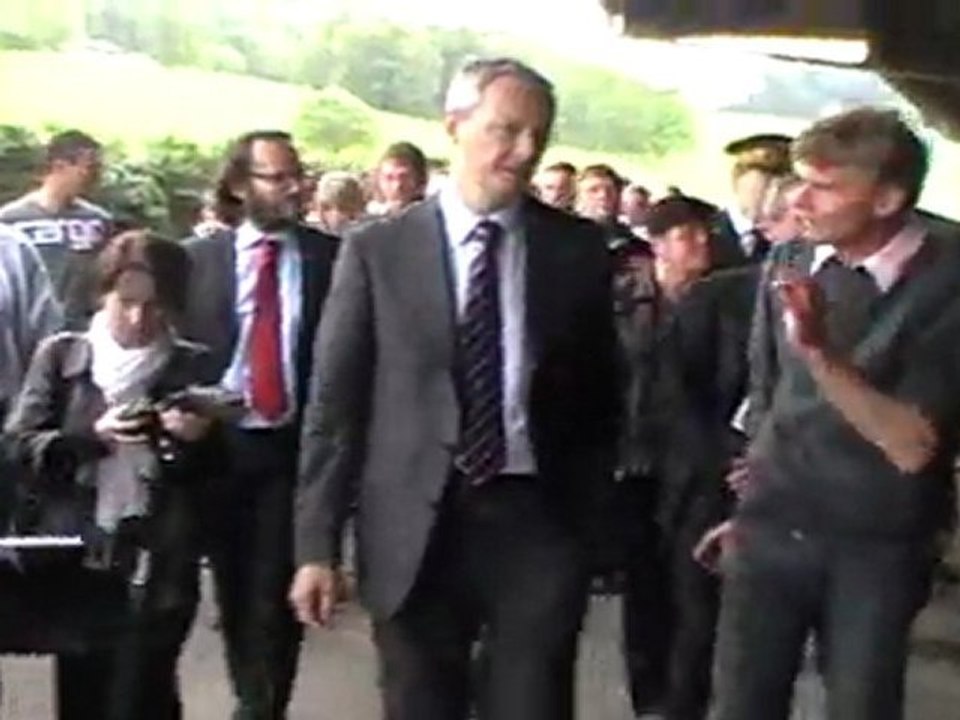 LE MINISTRE DE L'AGRICULTURE DANS UNE FERME EN HAUTE-SAONE