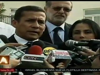 Calderón se reúne con candidatos presidenciales de Perú