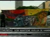 Indígenas qom mantienen protesta en Argentina