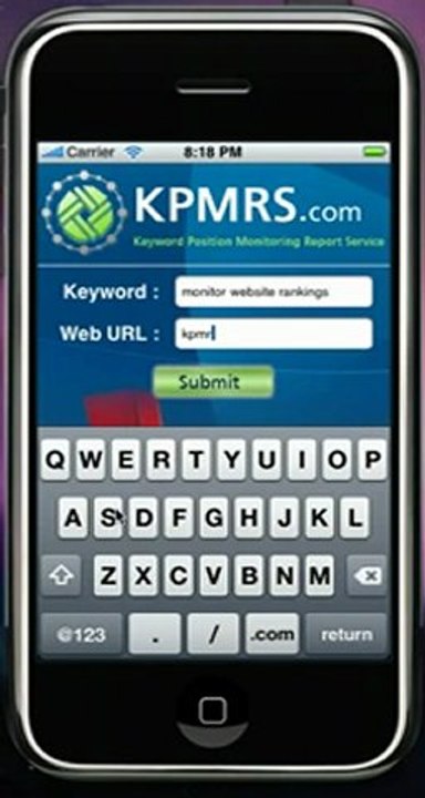 Iphone app to check your website rankings on search engines (480 x 360)
